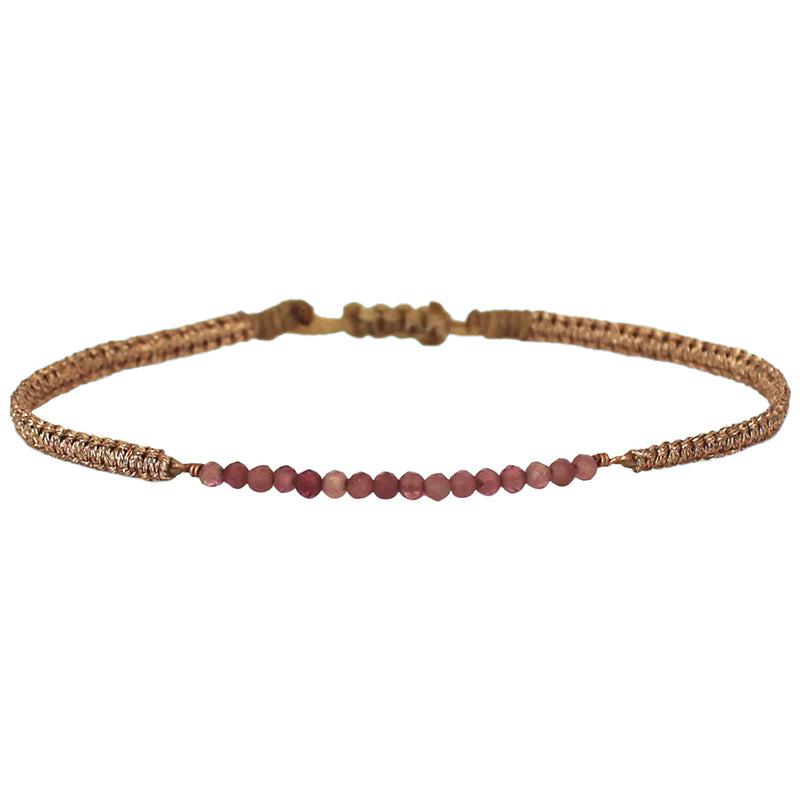 PINK TOURMALINE GEM BRACELET