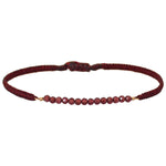 HANDMADE GEM BRACELET WITH RHODOLITE SEMI PRECIOUS STONES