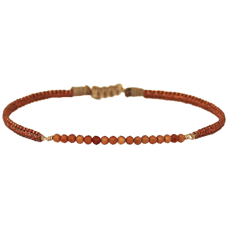 HESSONITE GEM BRACELET