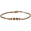 GYPSY HANDMADE BRACELET WITH INTERMIXED SEMI-PRECIOUS STONES AND GOLD DETAILS IN NEUTRAL TONES