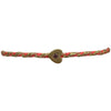 This delicate bracelet is handmade by our team of master artisans using metallic threads and a gold heart charm encrusted with a beautiful pink tourmaline stone. It's the perfect accessory to add a little sparkle in your life.  Details:      Pink tourmaline semi-precious stone     Gold Vermeil setting     Women bracelet     Adjustable handwoven bracelet     Width 5mm