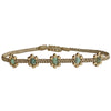 HANDMADE LILAC BRACELET WITH TURQUOISE SEMI PRECIUOS STONES
