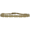 This delicate and beautiful bracelet is handwoven by our team of artisans using 14K gold filled beads and metallic threads.   You can wear it with your favourite bracelets all season long.   Details:  -14k gold filled beads details   -Adjustable bracelet  -Width: 4mm  -Can be worn in the  water