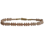 HANDMADE MARA BRACELET FEATURING CHOCOLATE MOONSTONE AND ROSE GOLD DETAILS