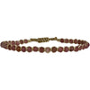 HANDWOVEN MOON BRACELET FEATURING STRAWBERRY TOURMALINE STONES