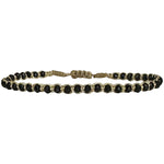 HANDWOVEN MOON BRACELET FEATURING SPINEL STONES