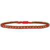 HANDWOVEN NEON-BEADS BRACELET IN PINK WITH GOLD BEADS