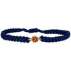 This gorgeus bracelet is handwoven by our team of master artisans using macramé techniques. An impressive Hessonite is the centerpiece of this iconic design. It's the perfect accessory to add a little sparkle in your life.  Details:      Hessonite semi-precious stone     Vermeil setting     Macramé weaving technique     Adjustable handwoven bracelet     Width 4mm