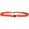 This gorgeus bracelet is handwoven by our team of master artisans using macramé techniques. An impressive Hessonite is the centerpiece of this iconic design. It's the perfect accessory to add a little sparkle in your life.  Details:      Hessonite semi-precious stone     Vermeil setting     Macramé weaving technique     Adjustable handwoven bracelet     Width 4mm