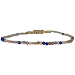 OCEAN HANDMADE GEMSTONE BRACELET IN PINK AND BLUE TONES