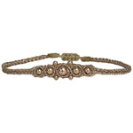 HANDWOVEN ORION BRACELET WITH ROSE GOLD DETAILS