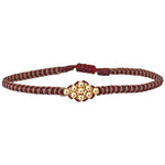 ROMBO BRACELET IN BURGUNDY & GOLD