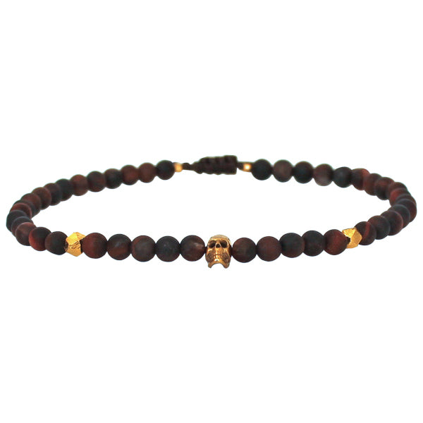 HANDMADE SKULL CHARM BRACELET FOR HIM