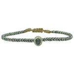 HANDMADE LABRADORITE STONE BRACELET IN DARK TONES