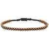 TRENZA HANDWOVEN BRACELET IN GREY & ROSE GOLD