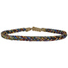 This bracelet is handwoven by our team of master artisans using polyester threads featuring a trenza design. This kids's bracelet is cool and comfortable perfect to wear everyday.  This bracelet looks great worn solo or layered with other pieces.  Details:      Polyester threads     Kids's bracelet     Adjustable bracelet     Width 4mm     Can be worn in the water