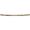 HANDMADE VIOLET BRACELET FEATURING GOLD AND GEMSTONES