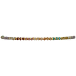 HANDMADE VIOLET BRACELET FEATURING GOLD AND GEMSTONES