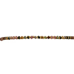 '- Watermelon tourmaline Stones  - Vermeil faceted beads  - Width 2mm  -Women bracelet  - Adjustable bracelet  -Can be worn in the  water