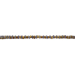 '- Tanzanite Stones  - Vermeil faceted beads  - Width 2mm  -Women bracelet  - Adjustable bracelet  -Can be worn in the  water