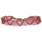 WEB BRACELET IN PINK TONES