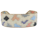 LEOPARD BRACELET IN LILAC TONES