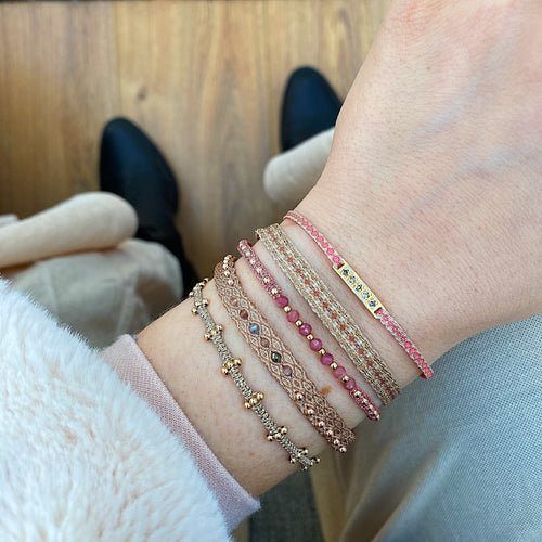 MAR BRACELET IN PINK TONES