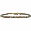 HESSONITE STONES & SILVER BEADS HANDWOVEN BRACELET