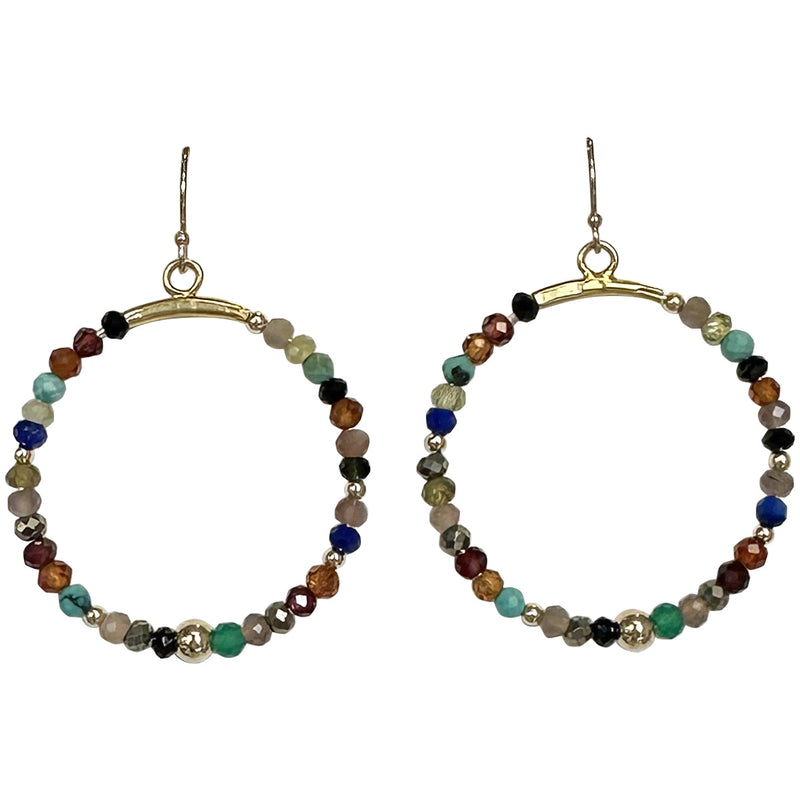 GEMSTONES & GOLD EARRINGS