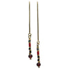 14K GOLD FILLED CHAIN EARRINGS IN DARK TONES