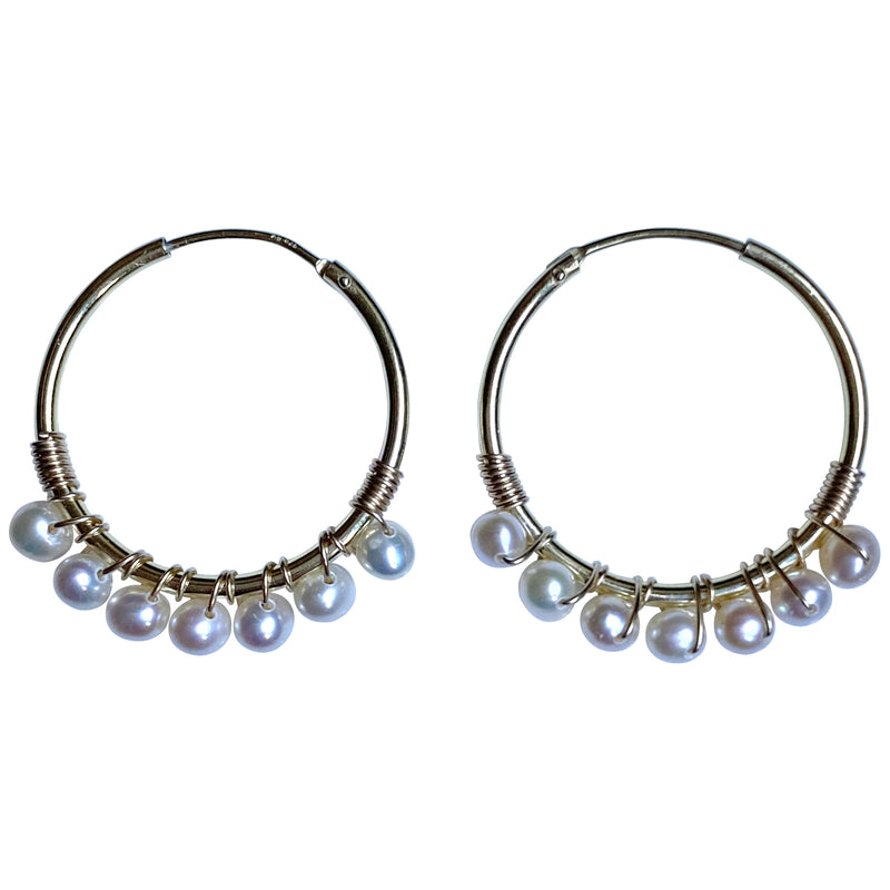 SMALL GOLD KIARA PEARL EARRINGS