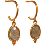 MAGICAL LABRADORITE STONE DROP EARRINGS