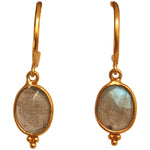 MAGICAL LABRADORITE STONE DROP EARRINGS