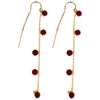 RUBY & GOLD EARRINGS