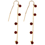 RUBY & GOLD EARRINGS