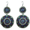 WINTER EARRINGS IN BLUE & SILVER TONES