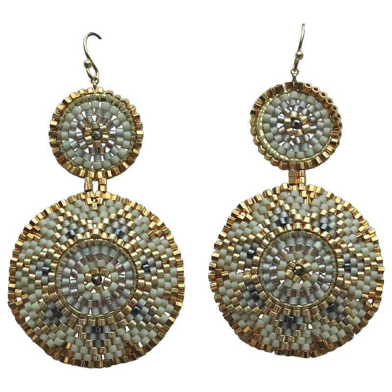 WINTER EARRINGS IN NUDE TONES & GOLD