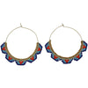 HOOP EARRINGS IN BRIGHT COLOURS