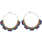 HOOP EARRINGS IN BRIGHT COLOURS