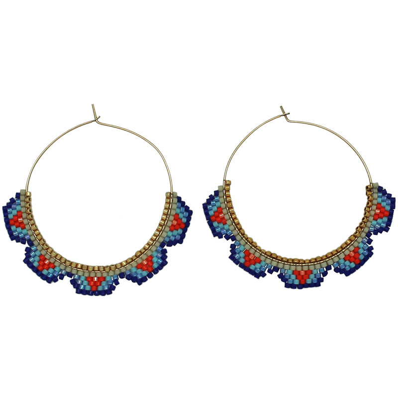 HOOP EARRINGS IN BRIGHT COLOURS