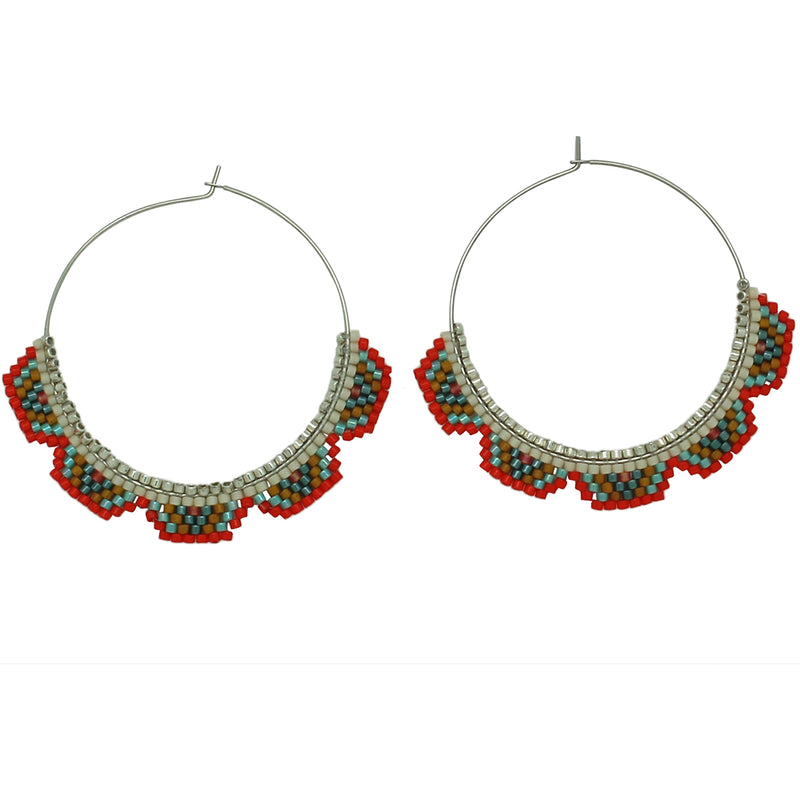 MULTICOLOR HOOP EARRINGS