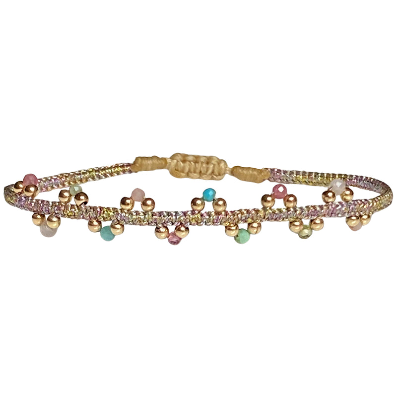 HANDMADE FLORA BRACELET IN GOLD TONES