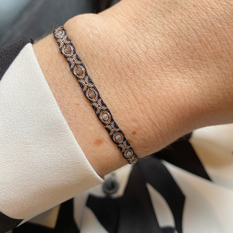 BE EXPRESSIVE WITH CHOCOLATE MOONSTONE HANDMADE BRACELET