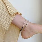 Hanauma Pearls and Gold Sea Star Charm Anklet