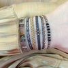 STONES BRACELET IN COPPER AND BLACK TONES