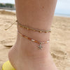 STAR FISH ANKLET BRACELET IN BRONZE TONES