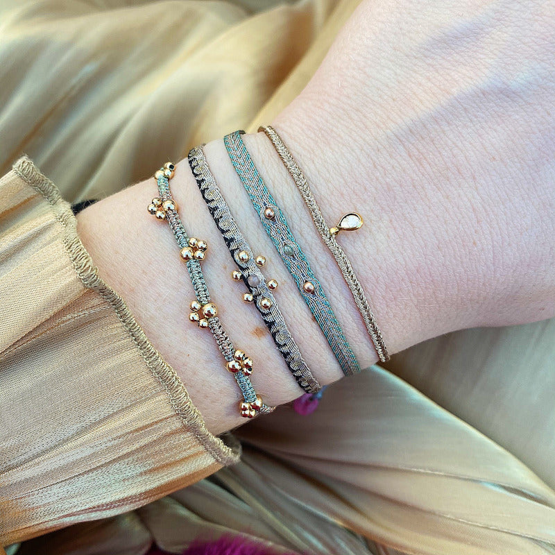 GREY DIAMOND BRACELET IN PASTEL TONES