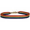 HANDMADE RAINBOW BRACELET IN SHINY GOLD