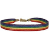 RAINBOW HANDMADE BRACELET IN SHINNY SILVER