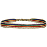 HANDMADE RAINBOW BRACELET IN SHINY GOLD